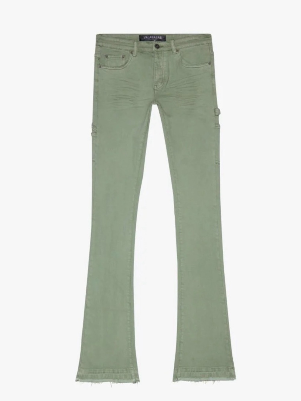 Valabasas "MR. EXTENDO" STACKED FLARE JEAN LT. GREEN.